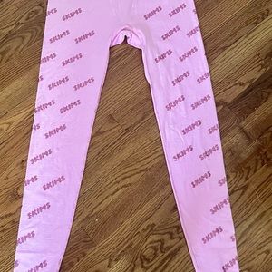 Skims rhinestone logo leggings NWT